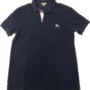 Burberry men’s black classic polo Large